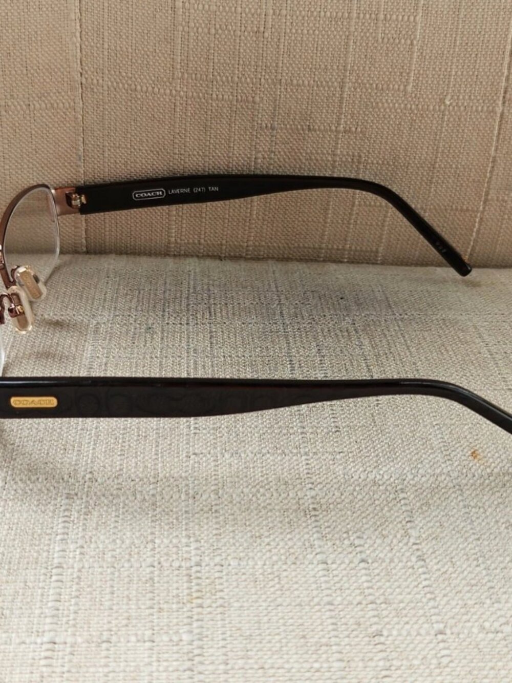 New Coach Women Glasses Frame Eyewear LAVERNE 247 TAN Half Rim Eyeglasses - Picture 12 of 13